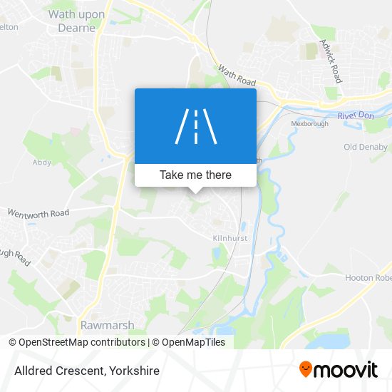 Alldred Crescent map