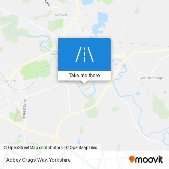 Abbey Crags Way map