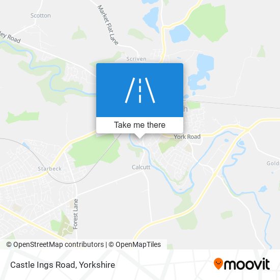 Castle Ings Road map