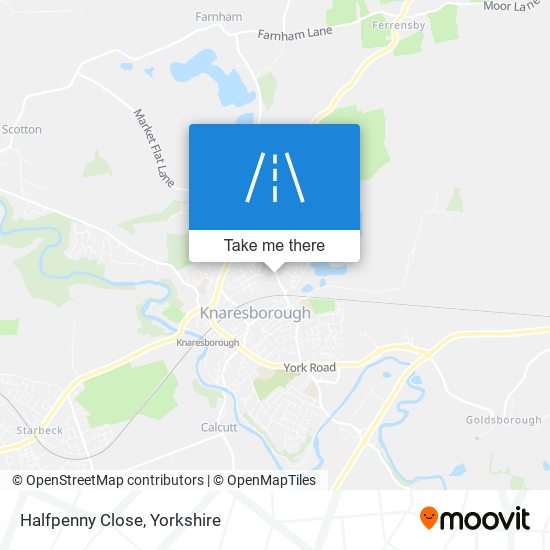 Halfpenny Close map
