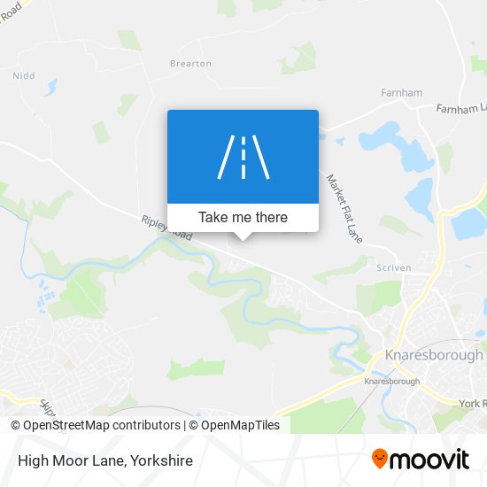 High Moor Lane map