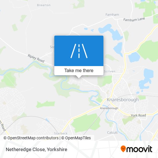 Netheredge Close map