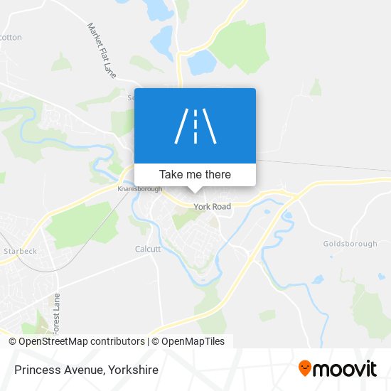 Princess Avenue map