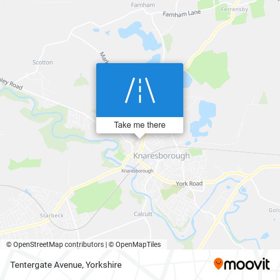 Tentergate Avenue map
