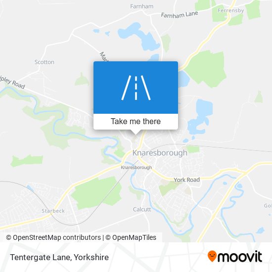 Tentergate Lane map