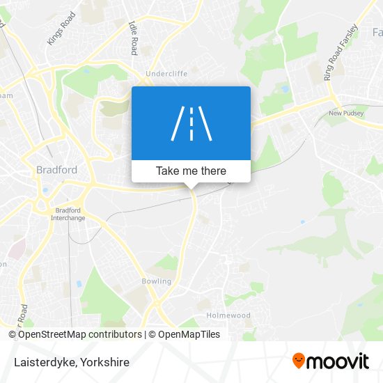 Laisterdyke map
