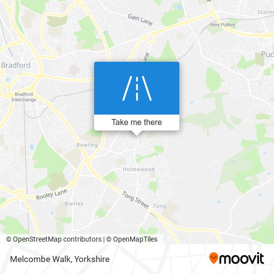 Melcombe Walk map