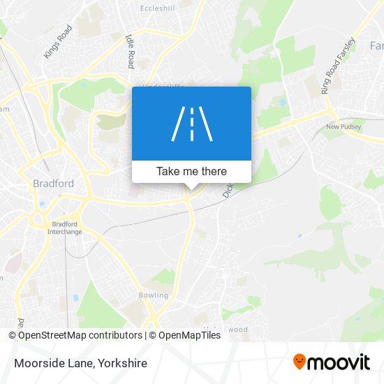 Moorside Lane map