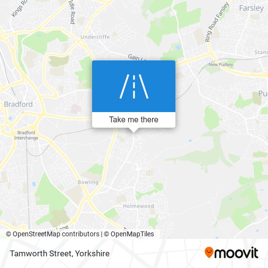 Tamworth Street map