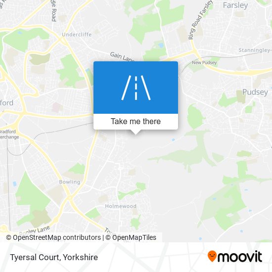 Tyersal Court map