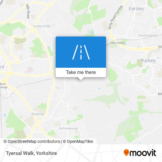 Tyersal Walk map