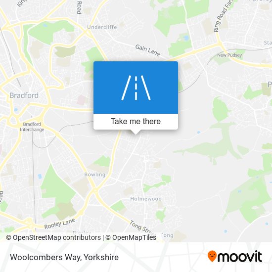 Woolcombers Way map