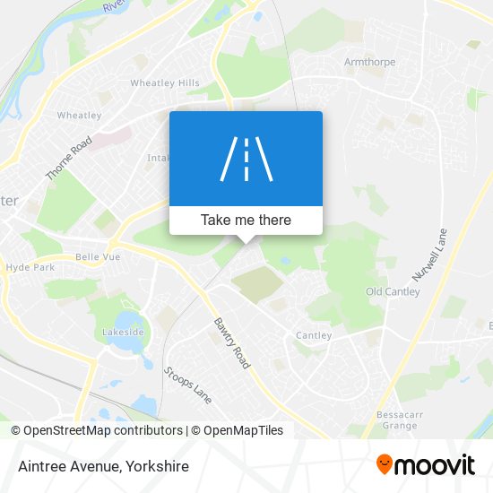 Aintree Avenue map