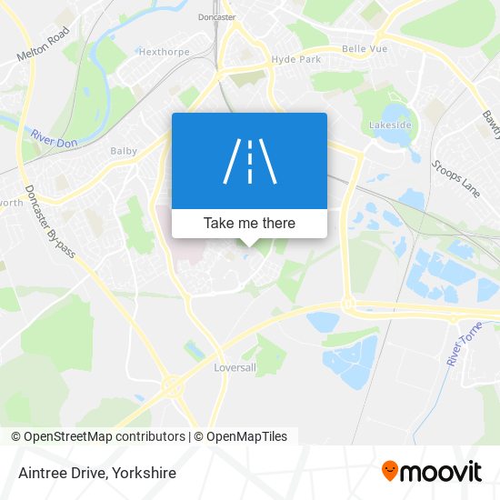 Aintree Drive map