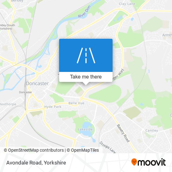 Avondale Road map