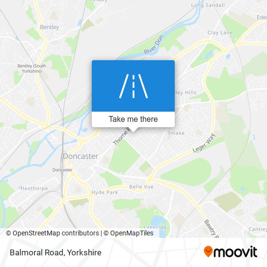 Balmoral Road map