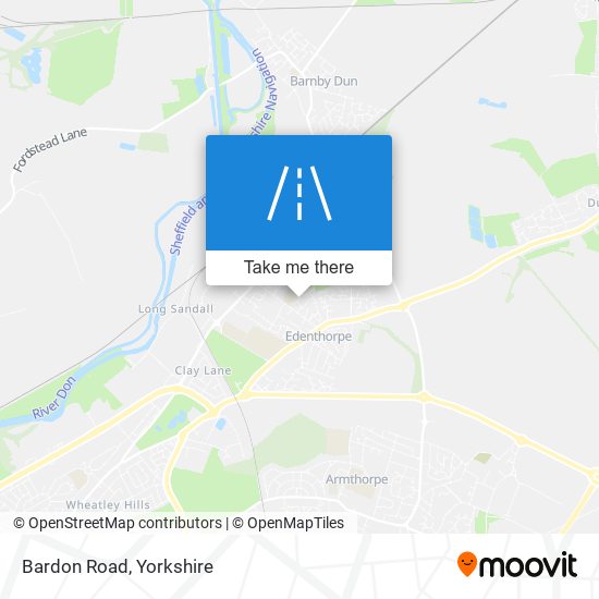Bardon Road map