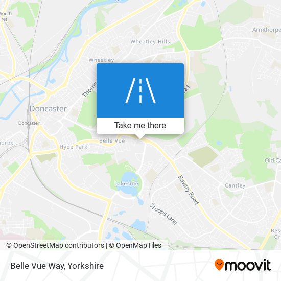 Belle Vue Way map
