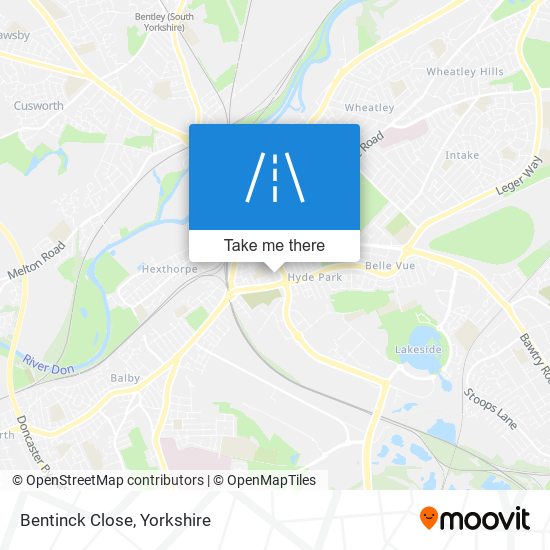 Bentinck Close map