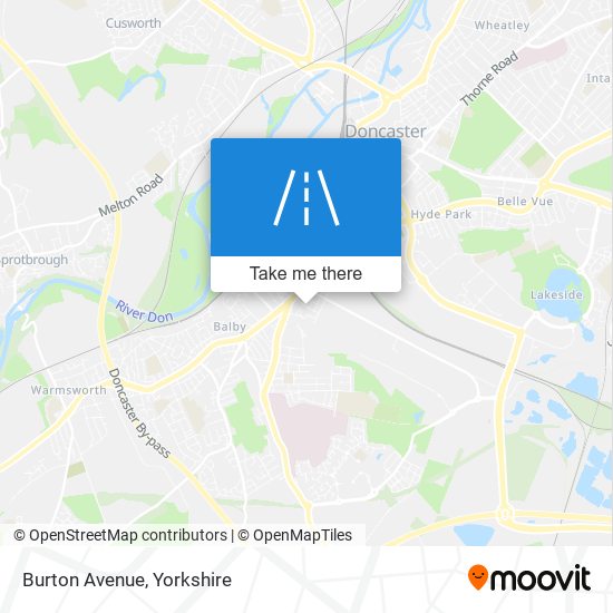 Burton Avenue map
