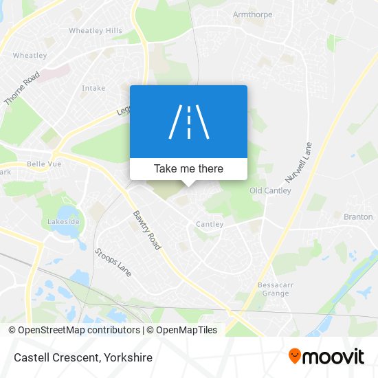 Castell Crescent map