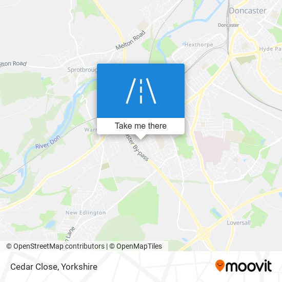Cedar Close map