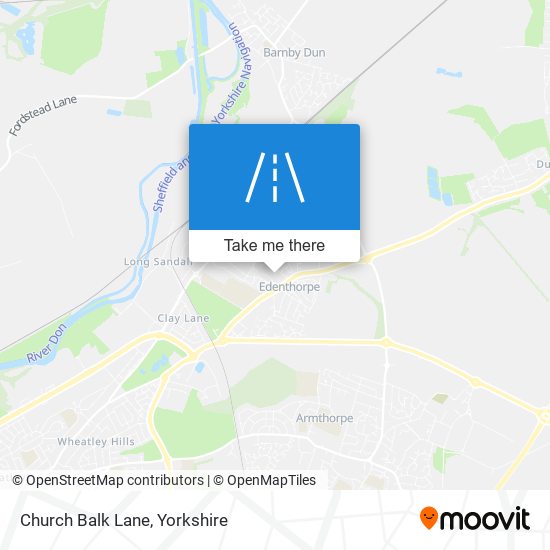 Church Balk Lane map