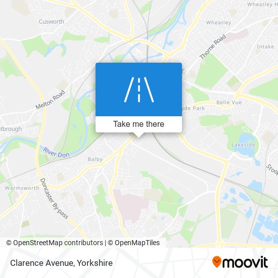 Clarence Avenue map