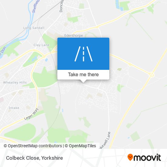 Colbeck Close map