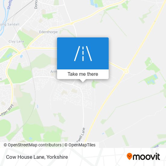 Cow House Lane map