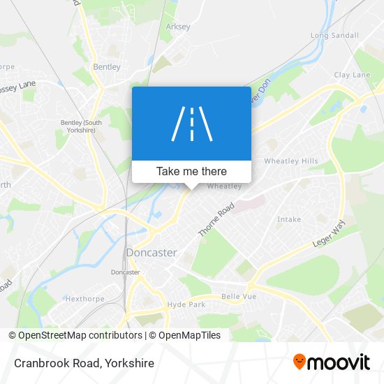 Cranbrook Road map