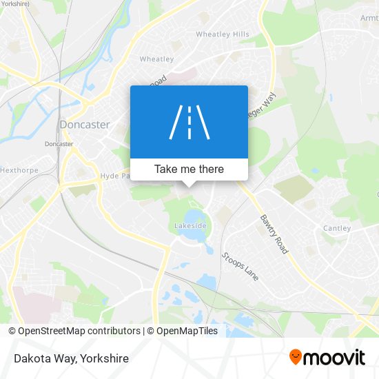Dakota Way map