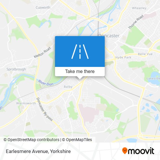 Earlesmere Avenue map