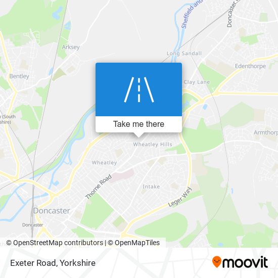 Exeter Road map
