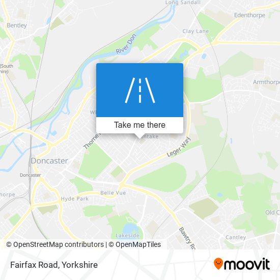 Fairfax Road map