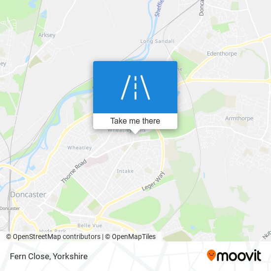 Fern Close map
