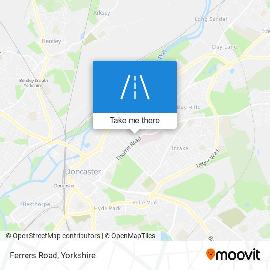 Ferrers Road map