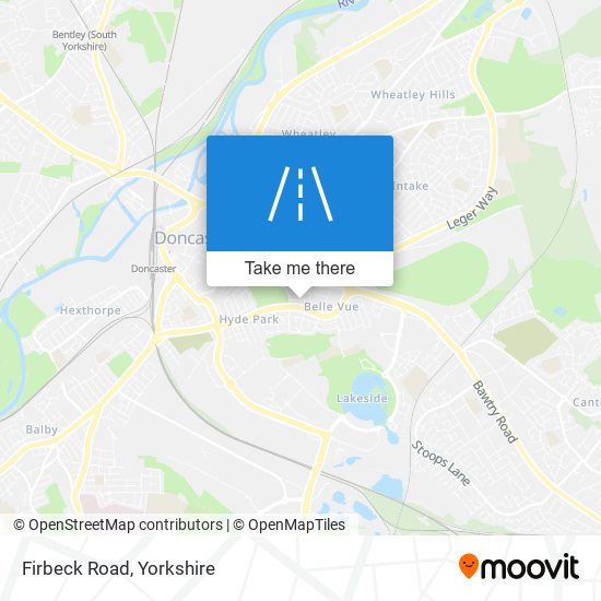 Firbeck Road map