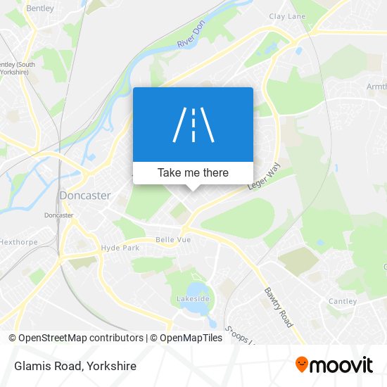 Glamis Road map
