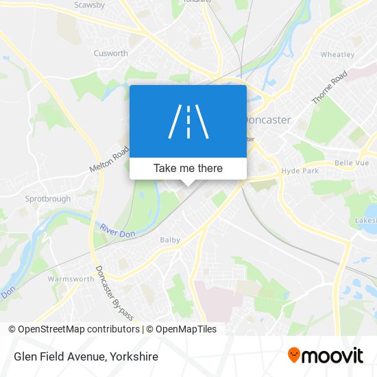 Glen Field Avenue map
