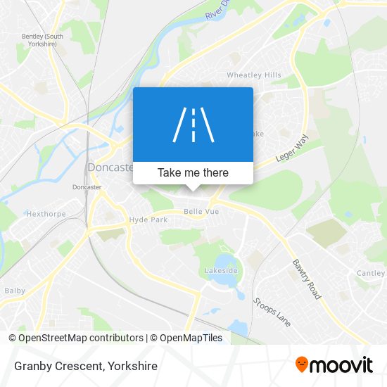 Granby Crescent map