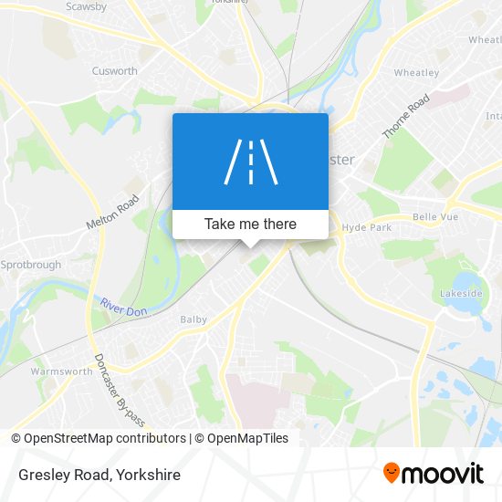 Gresley Road map