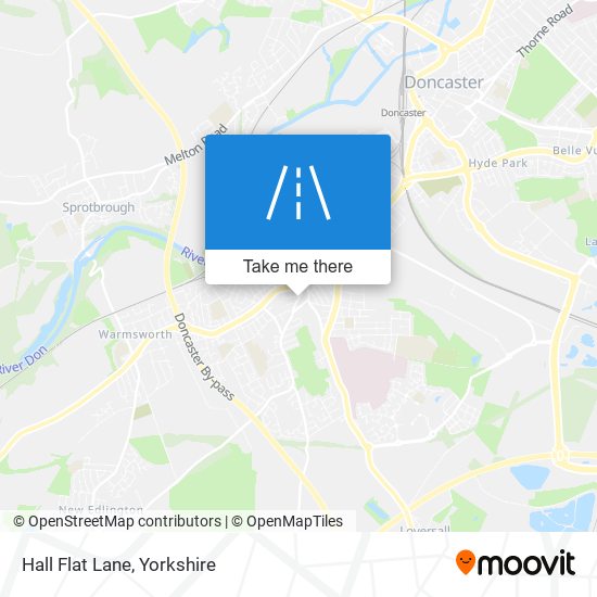 Hall Flat Lane map