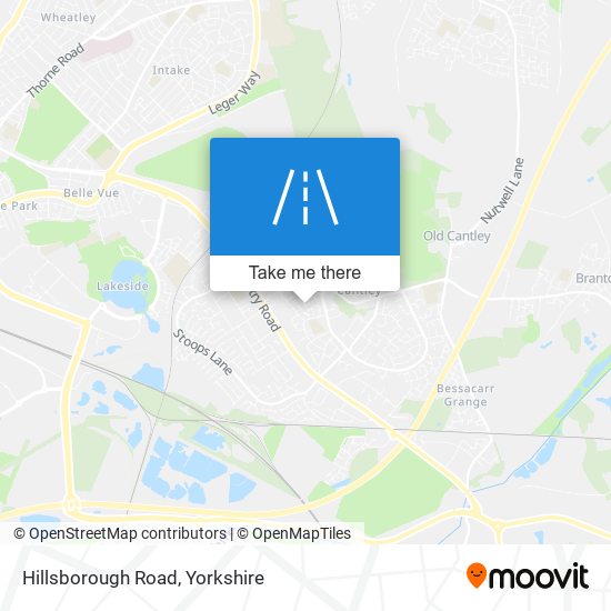 Hillsborough Road map