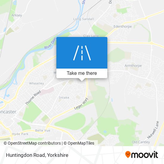 Huntingdon Road map