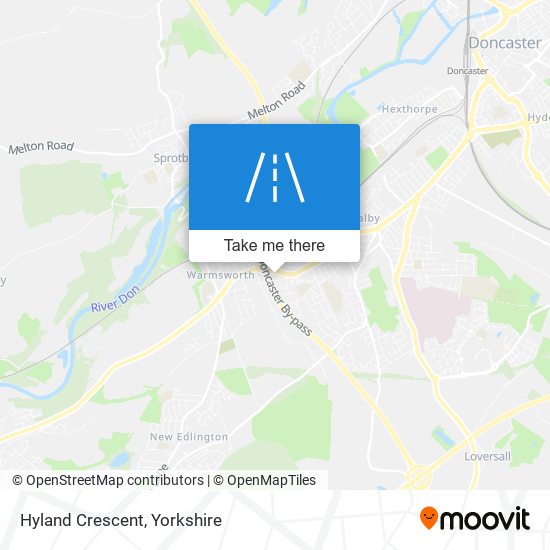 Hyland Crescent map