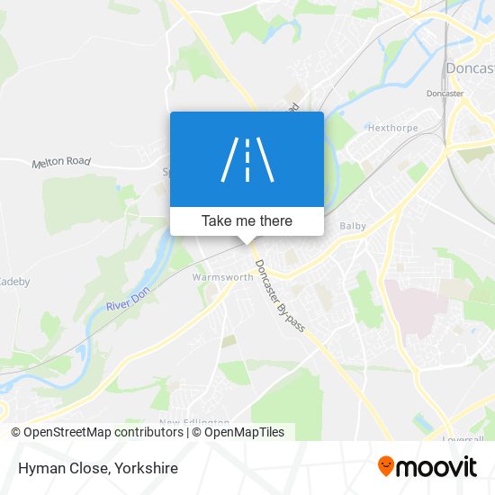 Hyman Close map