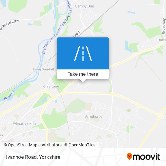 Ivanhoe Road map