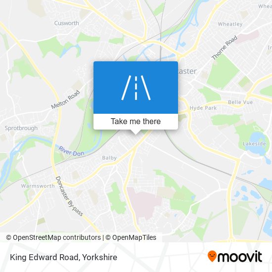 King Edward Road map