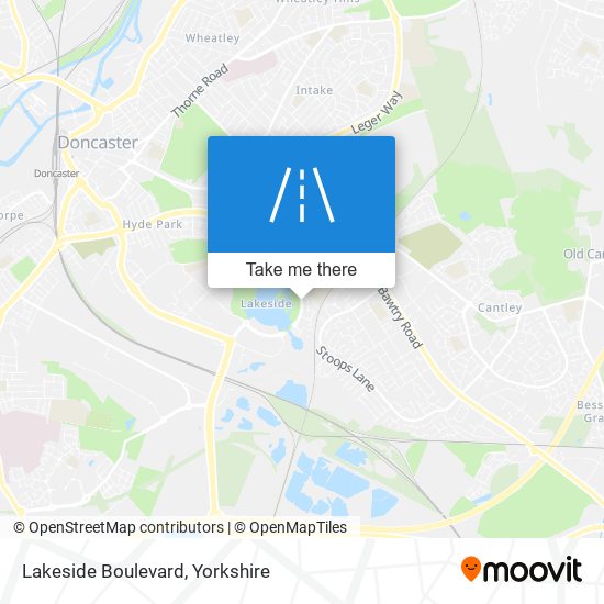 Lakeside Boulevard map